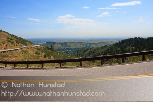 The view from Lookout Mountain near Golden, CO